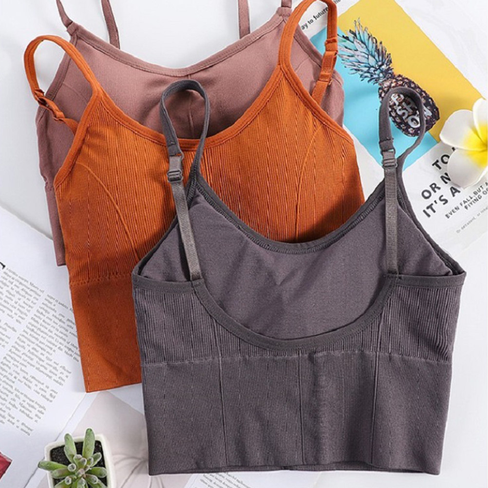 Sports Bra Racerback - 1 Buah Bra Yoga Tanpa Kawat