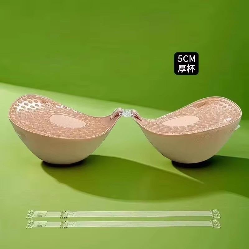 Push Up Bra Silicone - Bra Perekat Silikon Tebal 5cm, Bernapas,