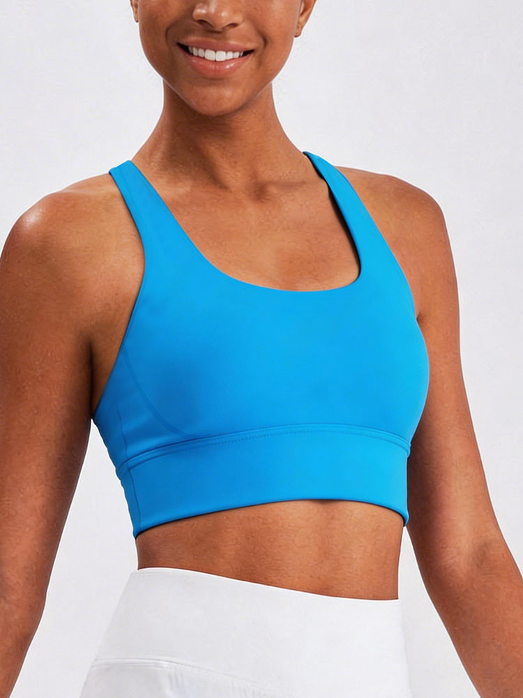 Sport Bra Wanita Warna Solid,  - Sports Bra Racerback ulasan dan harga