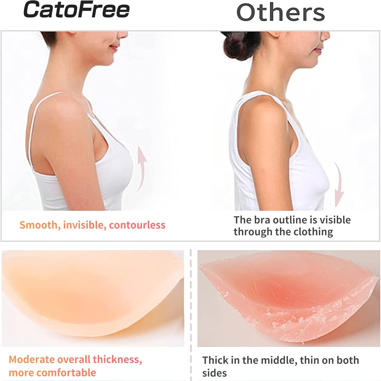 Bra Silikon Padat Tanpa Kawat  - Backless Bra Sticky ulasan dan harga