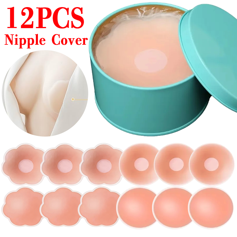 6/12PCS Perekat Dada Tak Terli - Push Up Bra Silicone ulasan dan harga