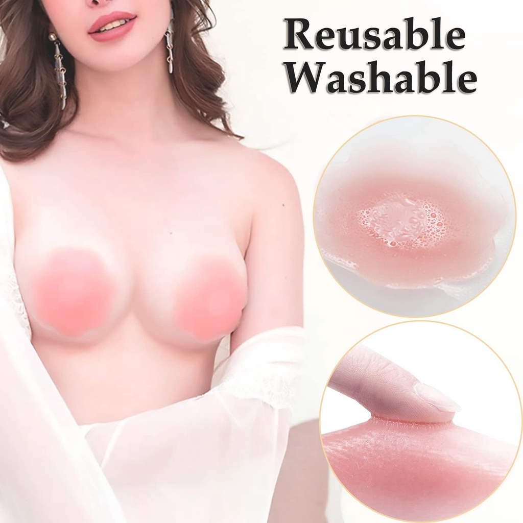 6/12PCS Perekat Dada Tak Terli - Push Up Bra Silicone ulasan dan harga