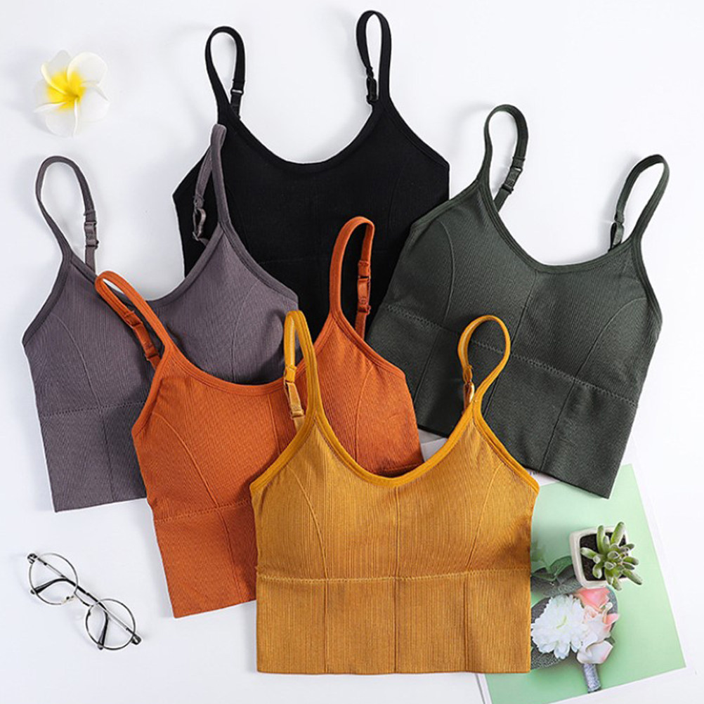 1 Buah Bra Yoga Tanpa Kawat Ni - Sports Bra Racerback ulasan dan harga