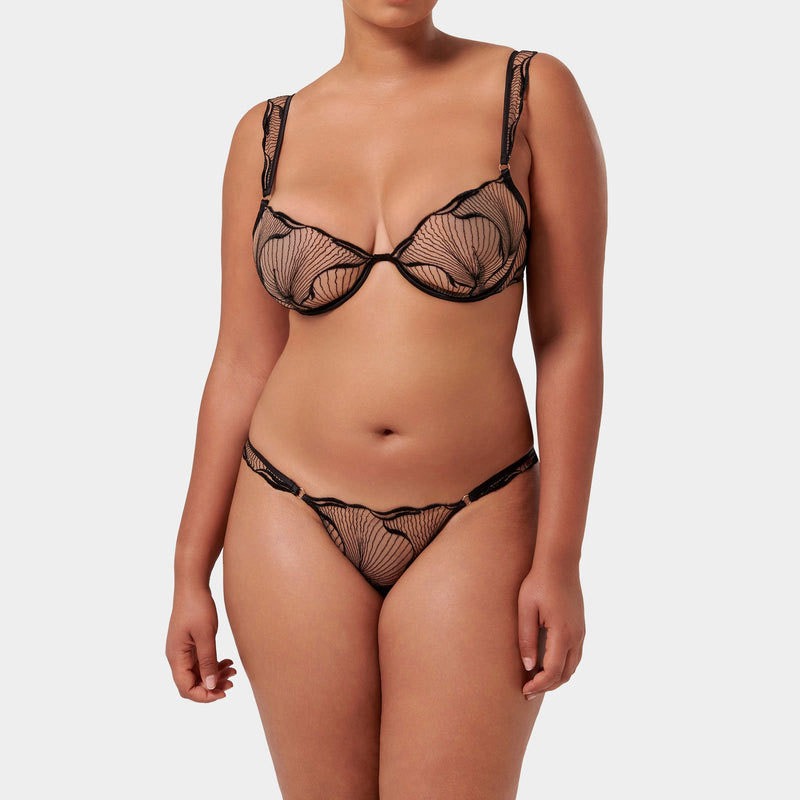Bra Minimizer Prancis Elegan d - Plunge Bra Push Up ulasan dan harga