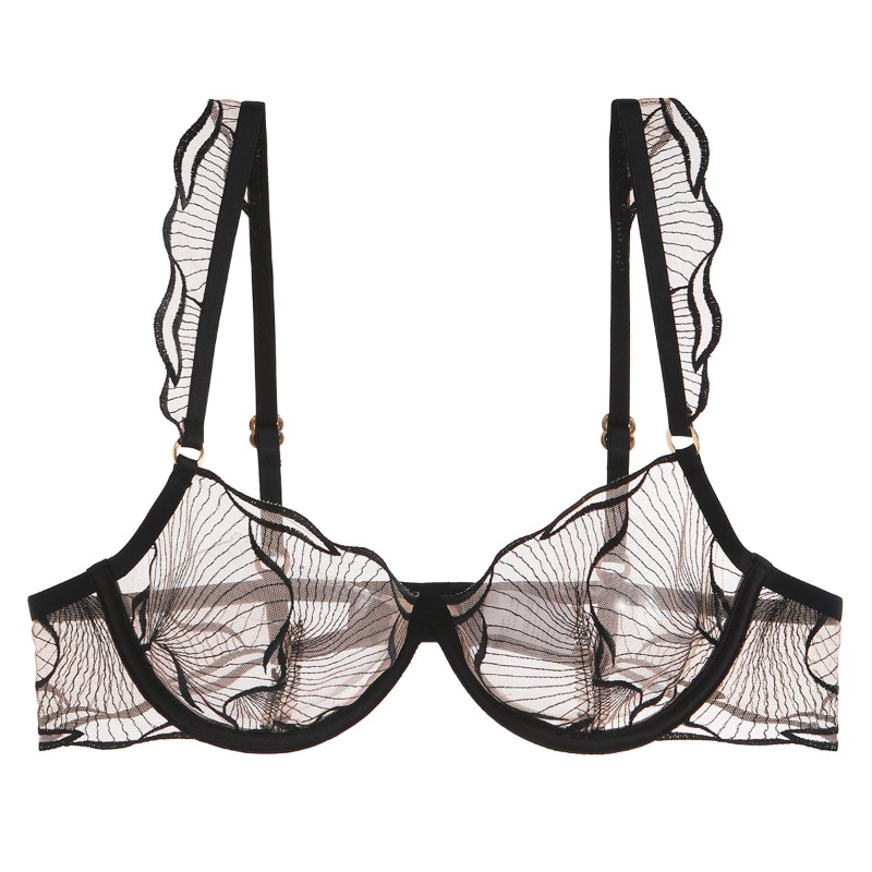 Bra Minimizer Prancis Elegan d - Plunge Bra Push Up ulasan dan harga